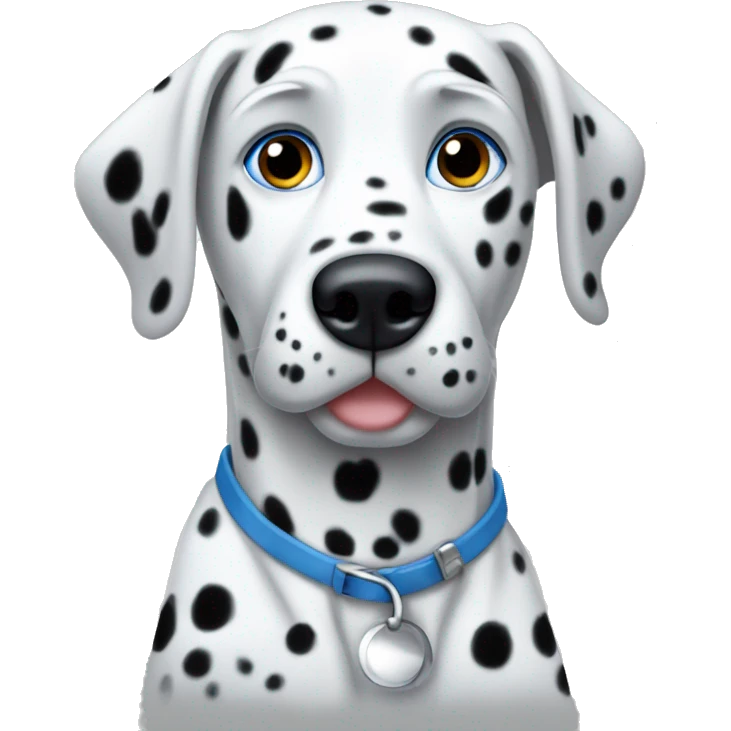Dalmatian with blue eyes  emoji