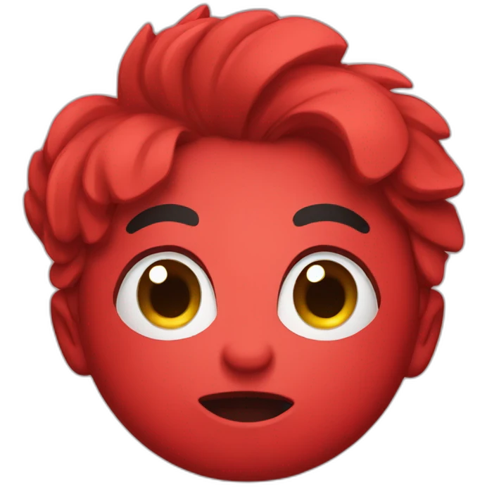 cute red trash emoji