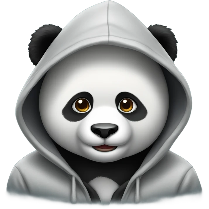 panda wearing hoodie emoji