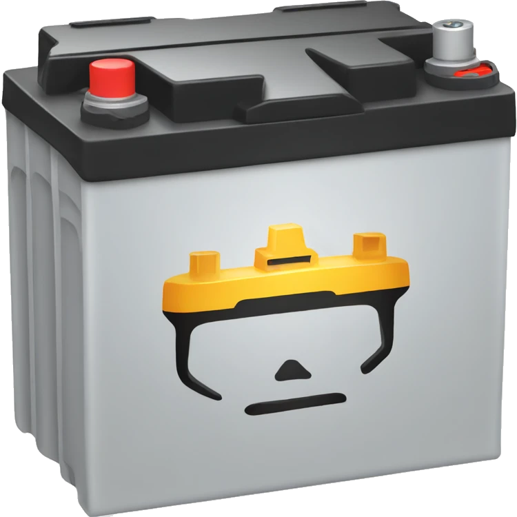 Car battery mad emoji