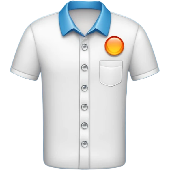 close-up of a shirt button emoji