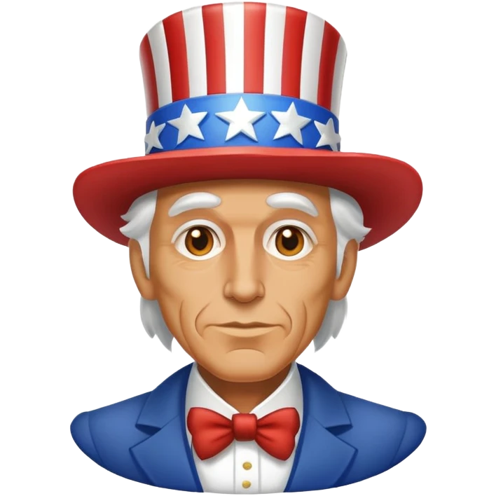 Uncle Sam facing left emoji