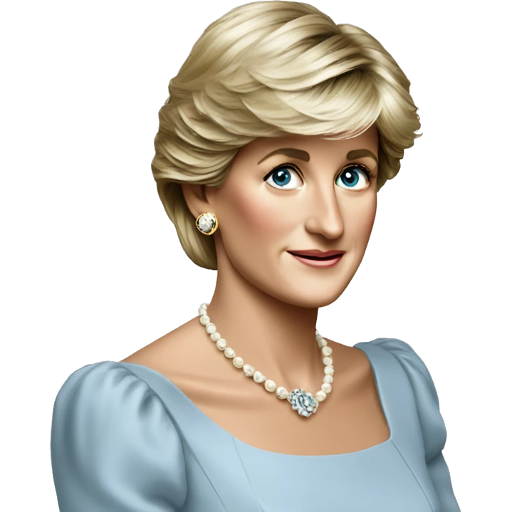 Lady Diana take a photo  emoji