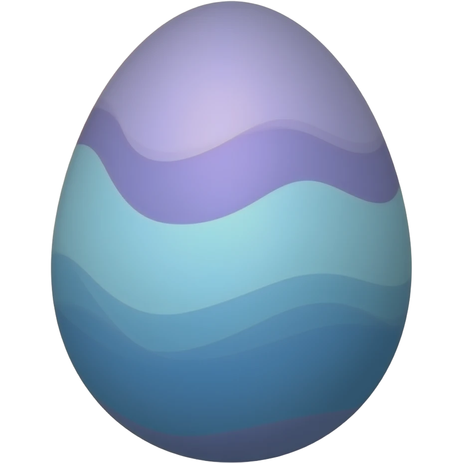 purple and blue easter egg emoji