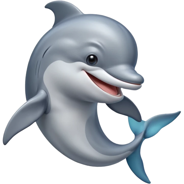 laughing dolphin emoji