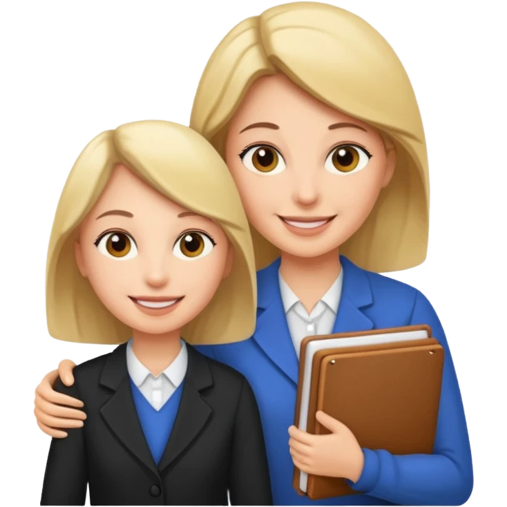 teacher helping student emoji