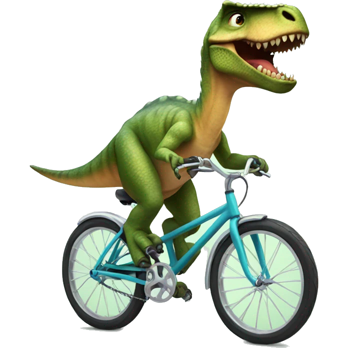 dinosaur on a bike  emoji