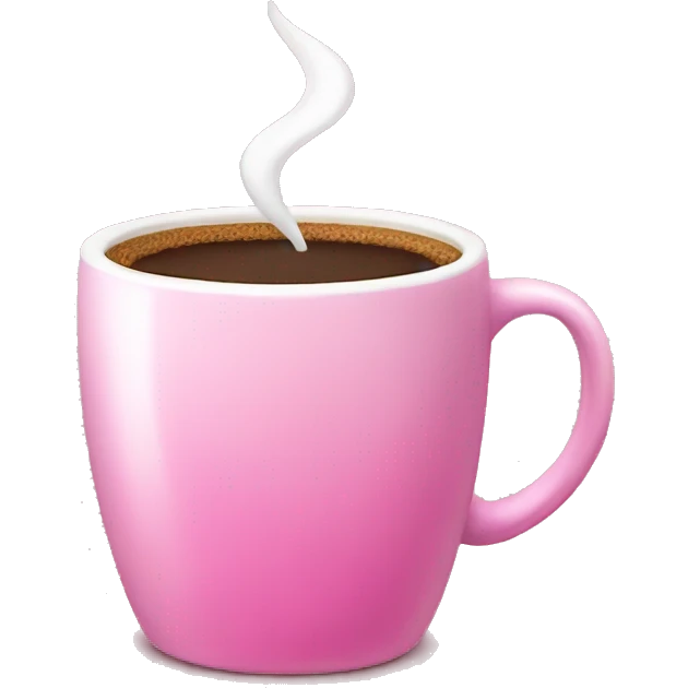 pink coffee emoji