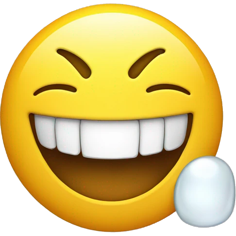 Smiley face with one tooth emoji