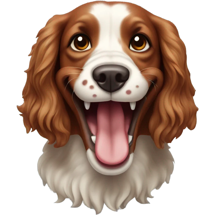 red english spaniel smiling emoji
