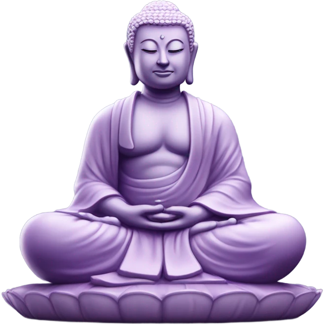 Light purple Buddha emoji