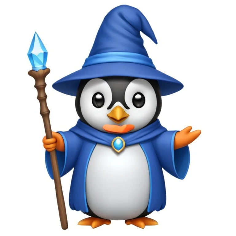 Penguin Wizard emoji