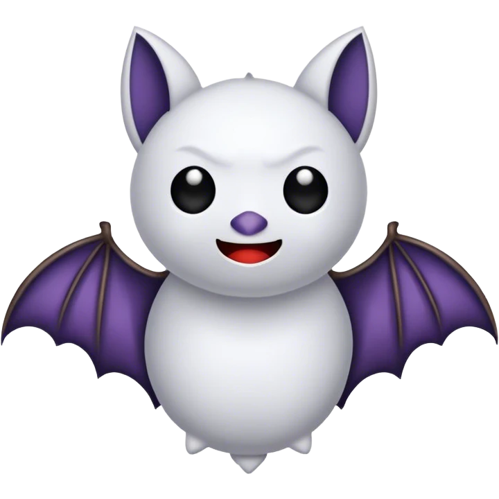 Bat with cotton emoji