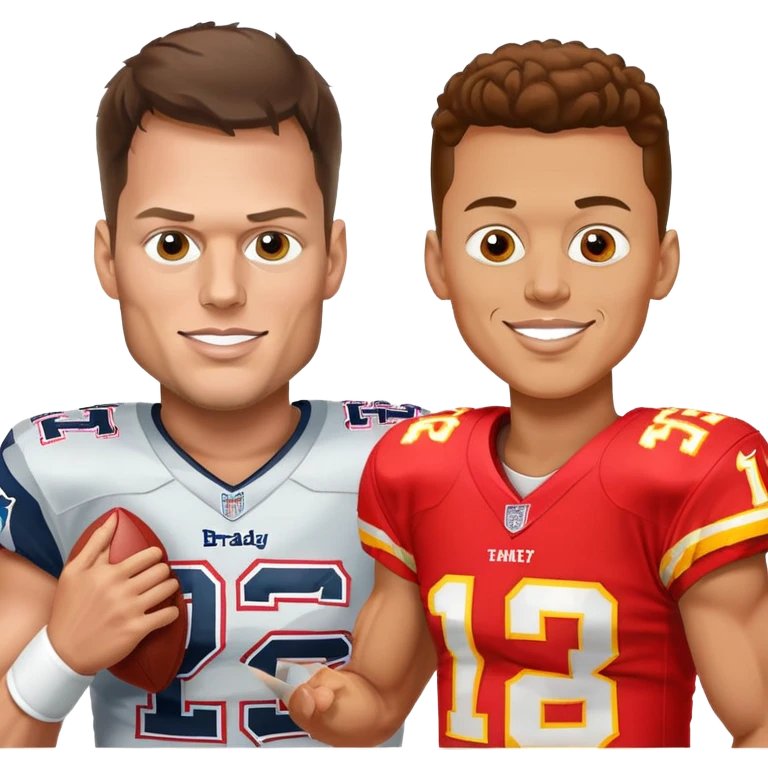 Tom Brady beating Patrick mahomes  emoji