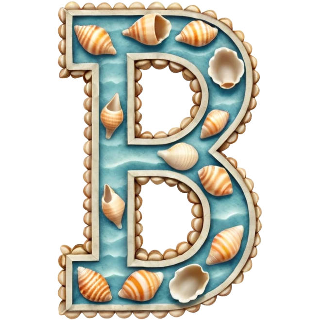The number 1 is made of shells emoji