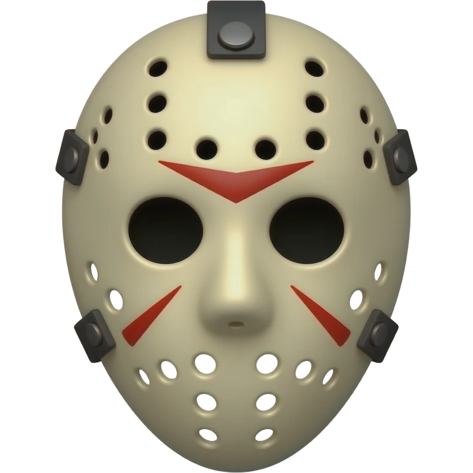Jason hockey mask from Friday the 13th emoji