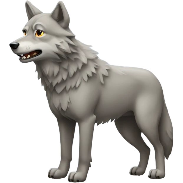 Wolf body emoji