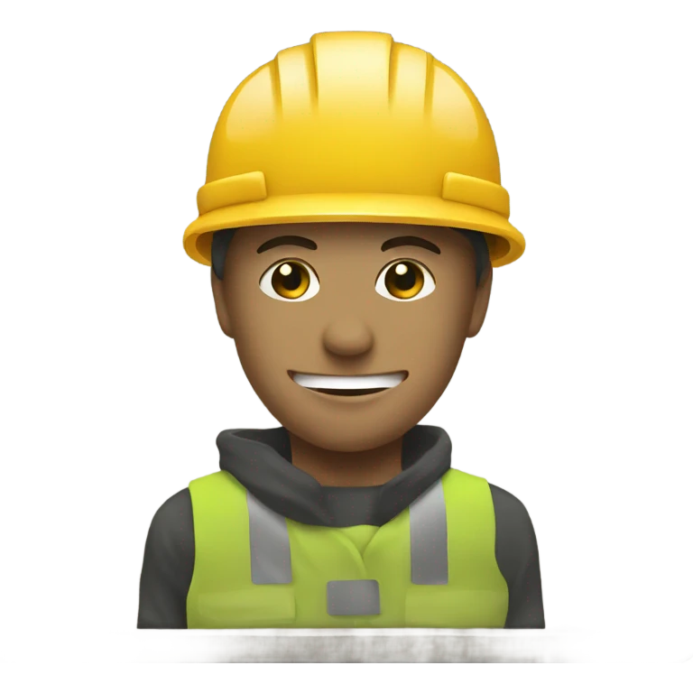 construction sign with an army helmet  emoji