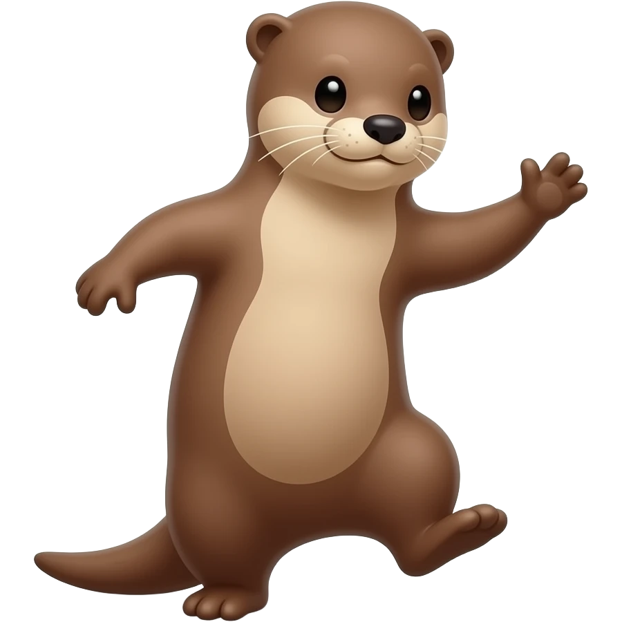 An otter dancing emoji