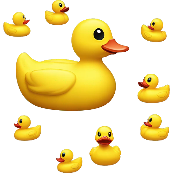 Rubber duckies emoji