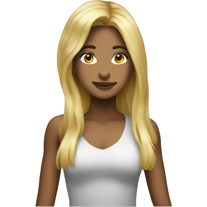 Brazilian man blonde girl emoji