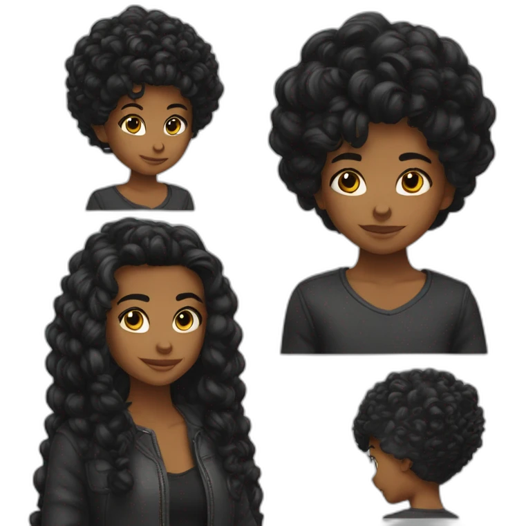 He was born with blask hair and  emoji