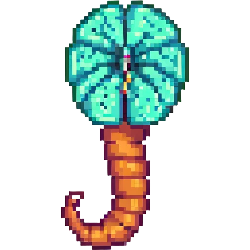 brain worm emoji
