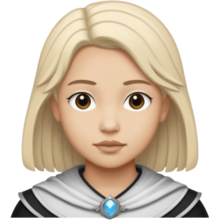 Aasimar dnd(humanoides de linaje celestial, a menudo descendientes de humanos y seres celestiales, que poseen rasgos físicos sutiles o notables de su herencia angelical, como cabello plateado o dorado, ojos sin pupilas, piel brillante, o incluso alas vestigiales) estilo blanco y negro dibujo emoji