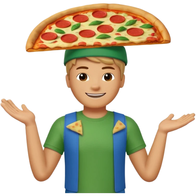Roblox classic "Noob's avatar with a pizza on its head emoji