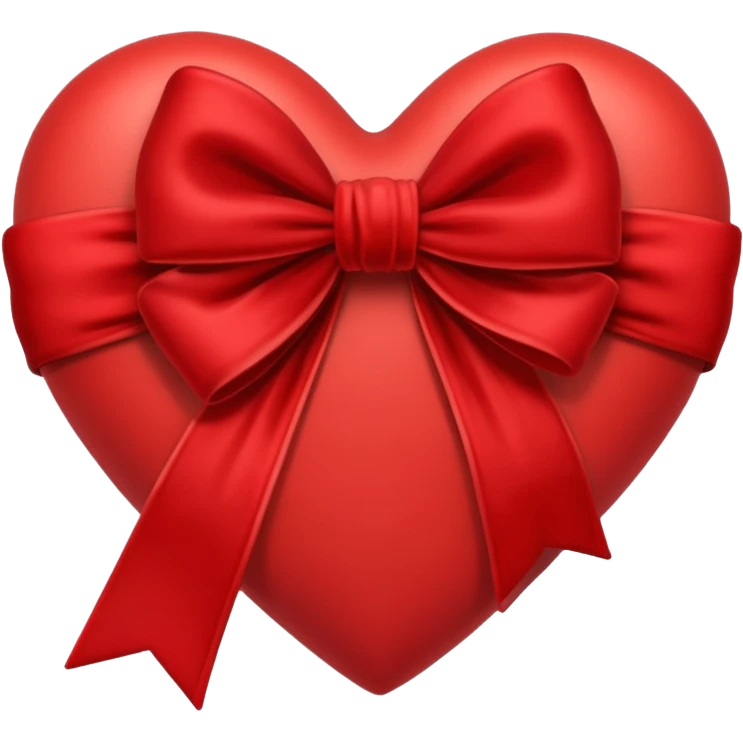 heart with a velvet bow emoji