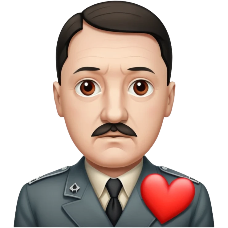 Adolf hitler showing heart emoji  emoji