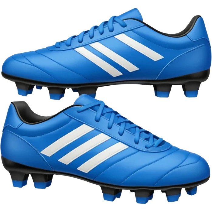 soccer shoes blue emoji