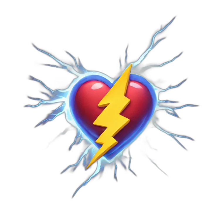 Lightning Heart emoji