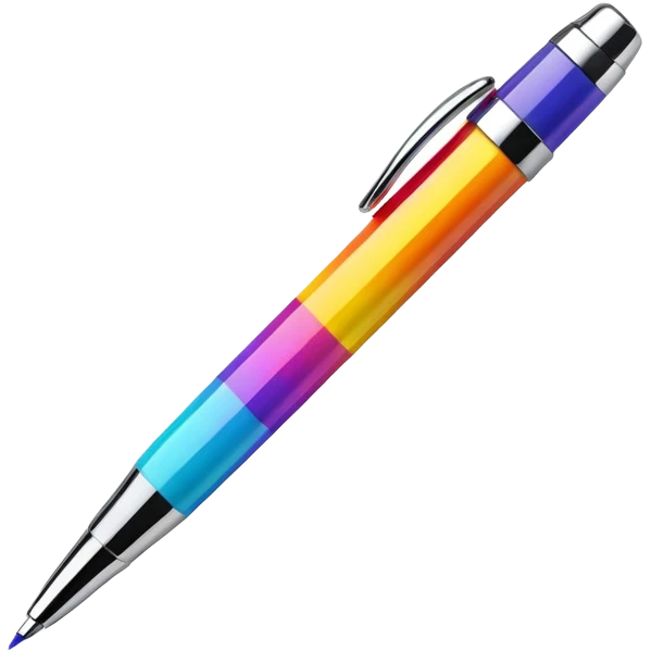 rainbow pen emoji