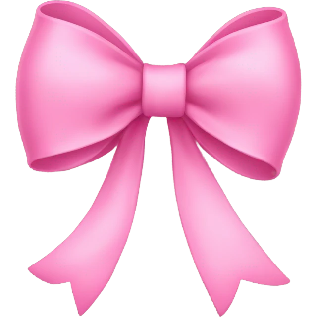 A simple pink bow emoji