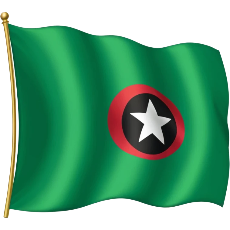 علم ليبيا سمايل الاخظر emoji