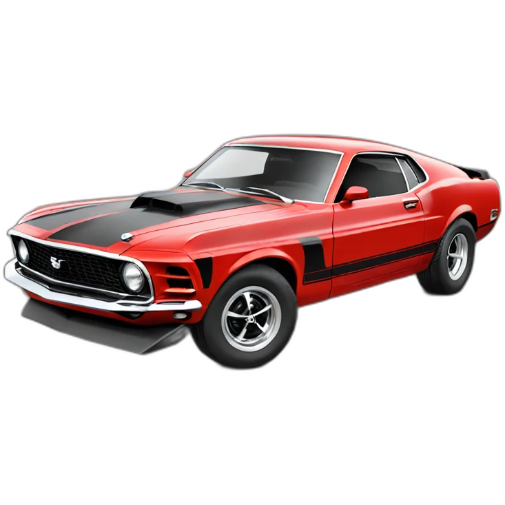 Red mustang mach 1 emoji