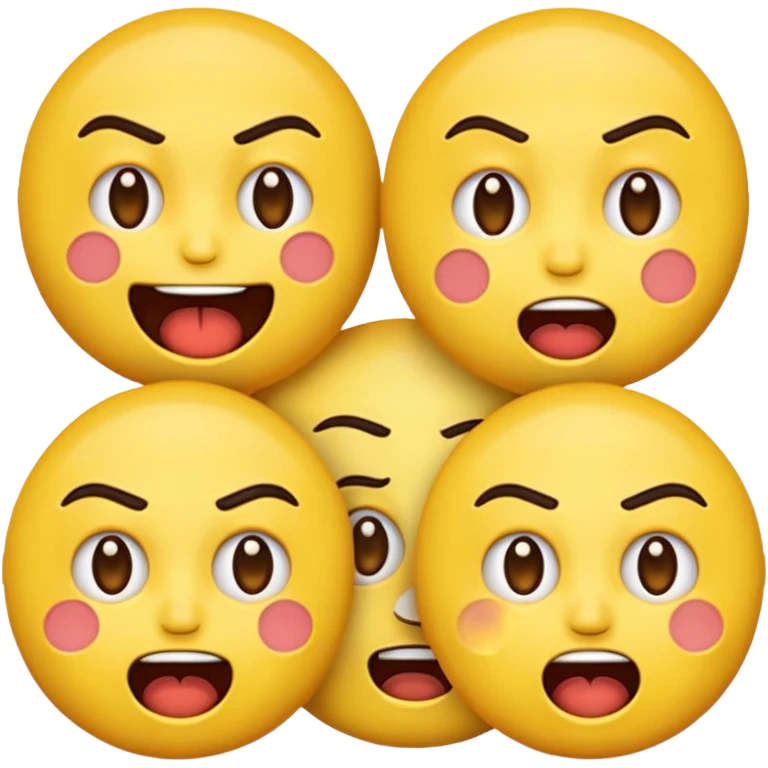 😏+😳+😠+🥺 emoji