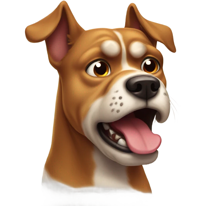 Big angry barking dawg emoji