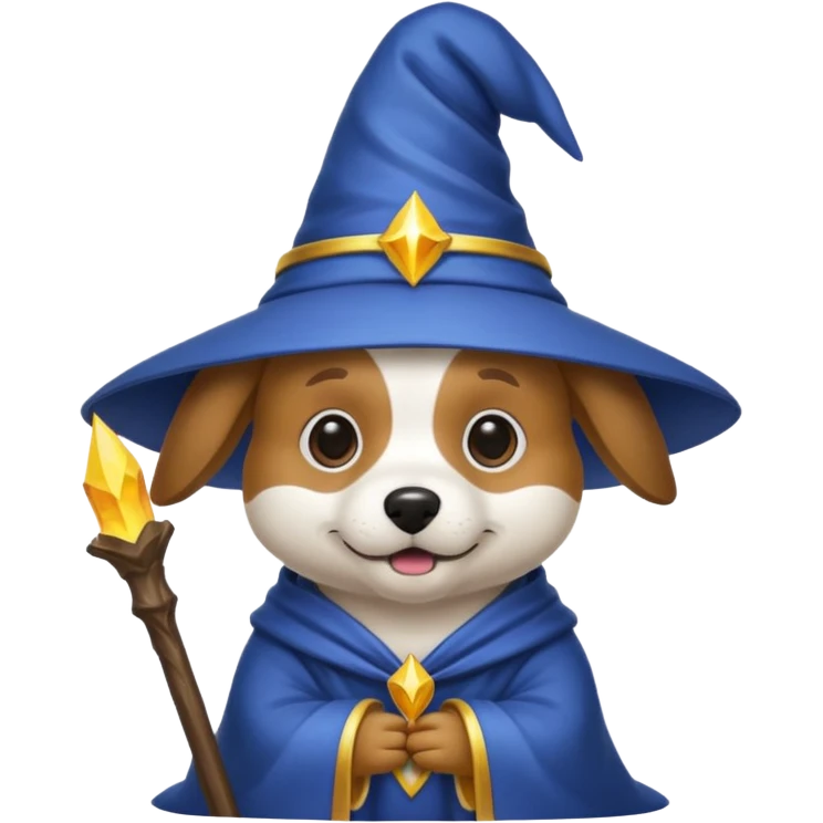 Dog wizard emoji