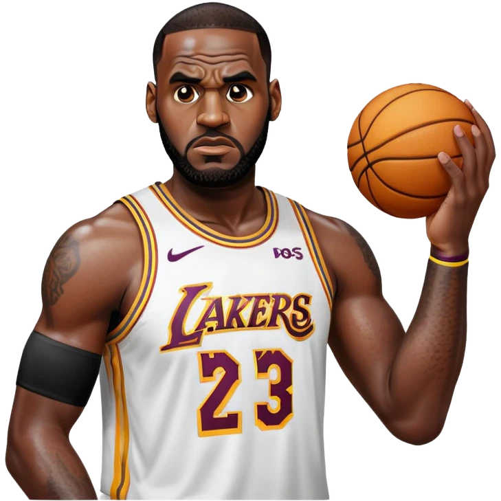 LeBron with so much aura emoji