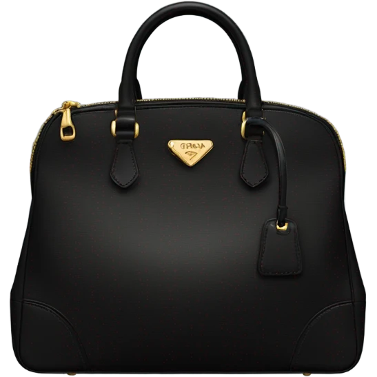 Black Prada bag emoji