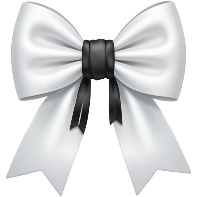 White bow emoji