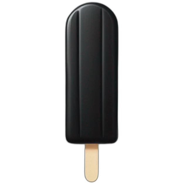 long black popsicle emoji