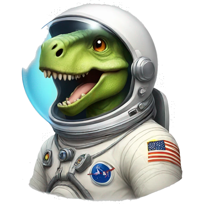 Dinosaur astronaut emoji