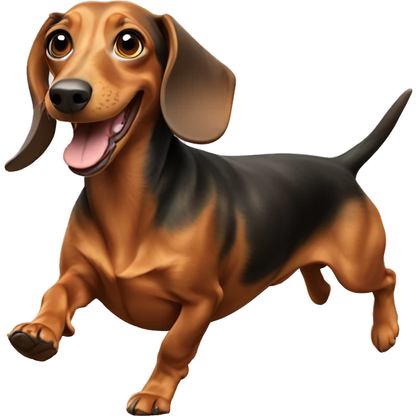 running dachshund emoji