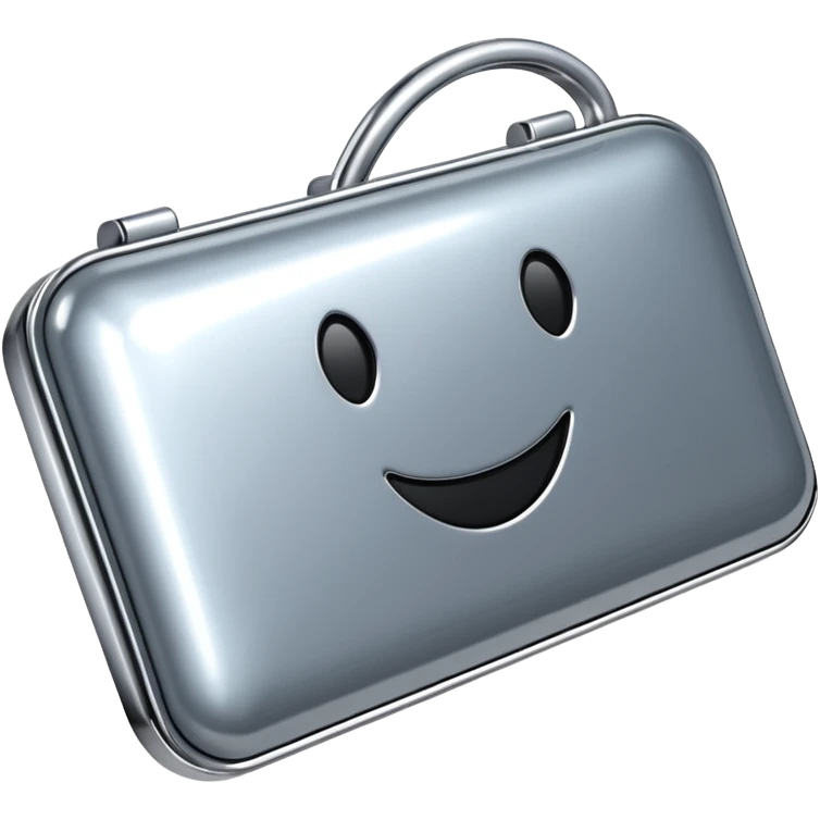 generate me a metalic patent emoji