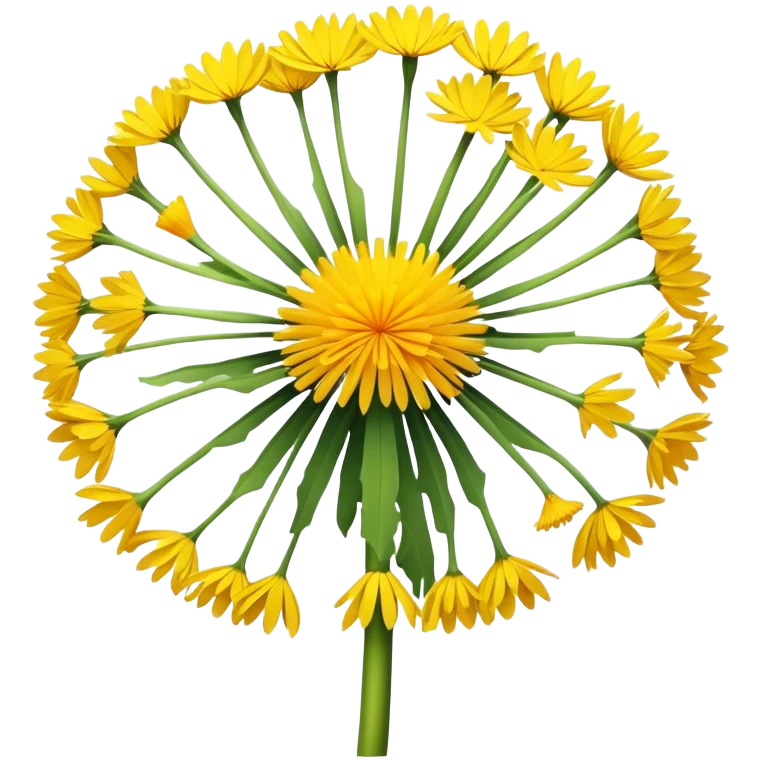 minimal dandelion emoji