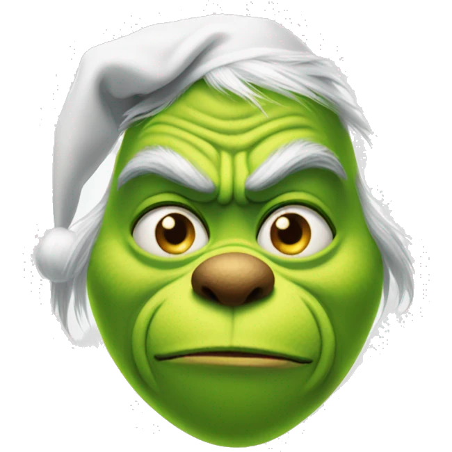Grinch that stole Christmas emoji