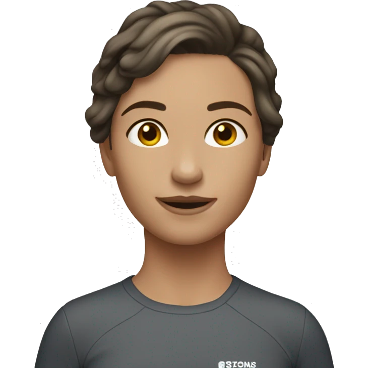 Girl white skin short brunette hair surfing  emoji